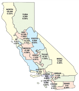 2011 First Draft Senate District Map of California