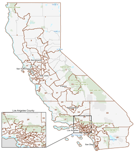 2011 Final Assembly District Map of California