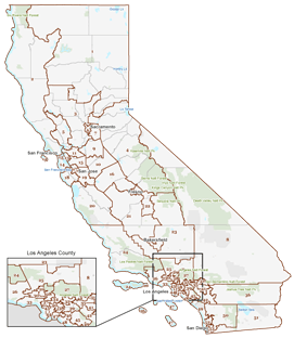 map of us congressional districts in california Maps Final Certified Congressional Districts California map of us congressional districts in california