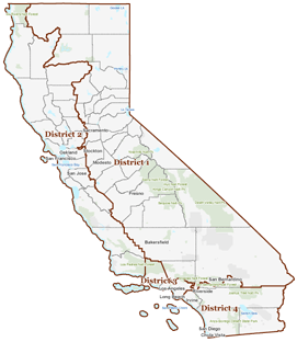 2011 Final Board of Equalization District Map of California